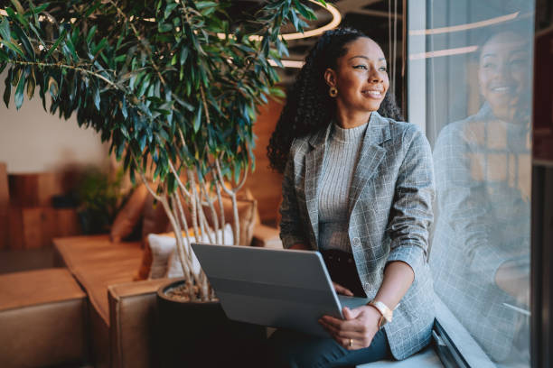 Business professional with a laptop